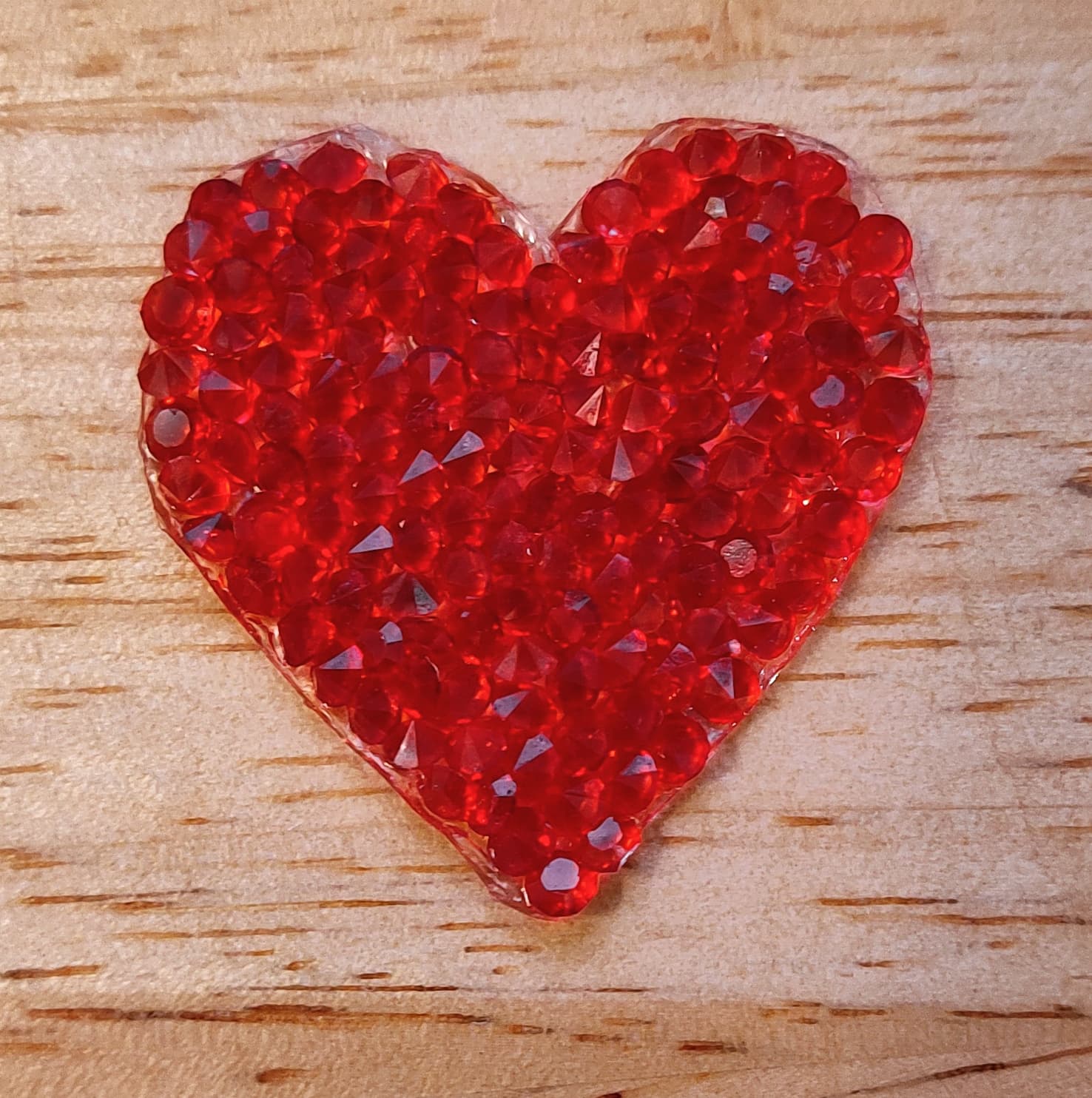 Heart Rhinestone Iron On Patch - Image 4