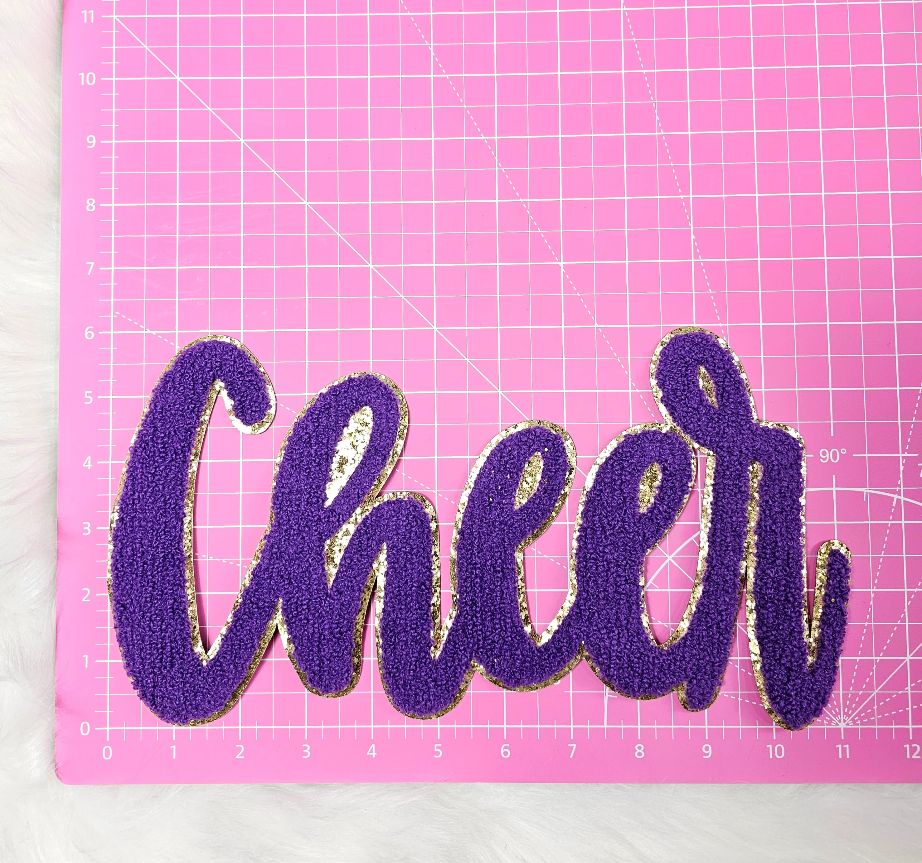 Cursive Cheer Chenille Large Iron-on Patch - Image 10