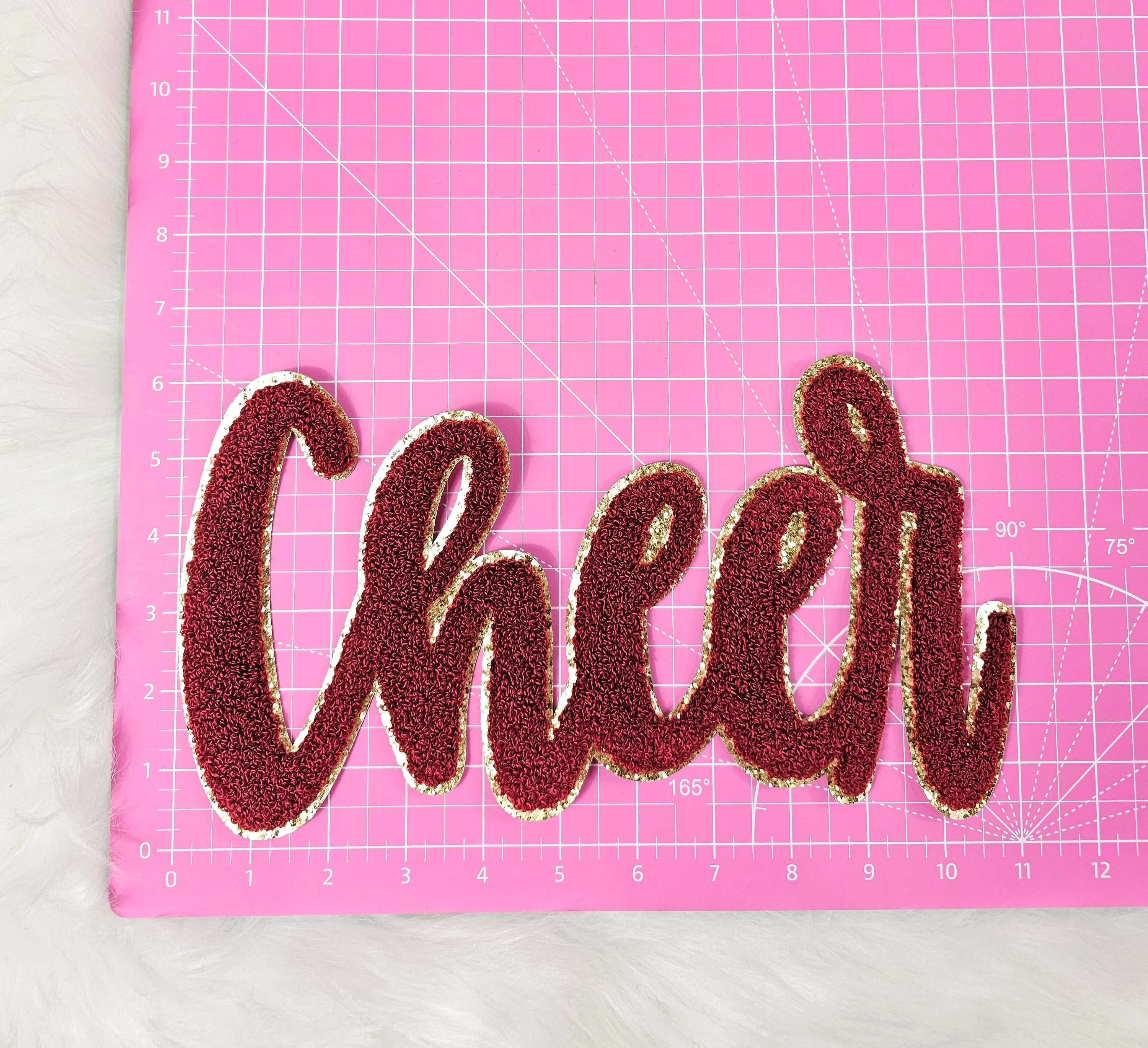 Cursive Cheer Chenille Large Iron-on Patch - Image 11