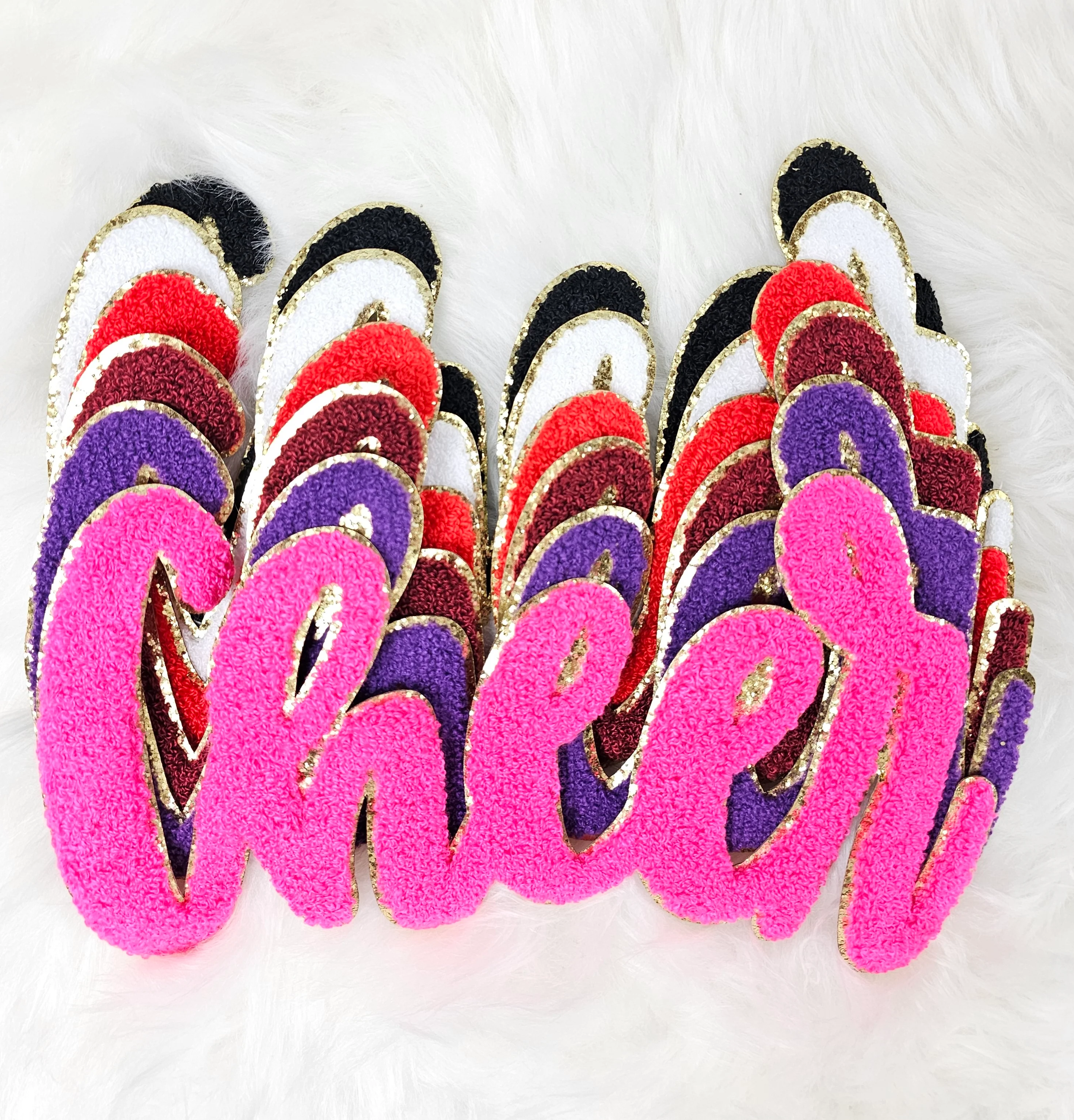Cursive Cheer Chenille Large Iron-on Patch - Image 3