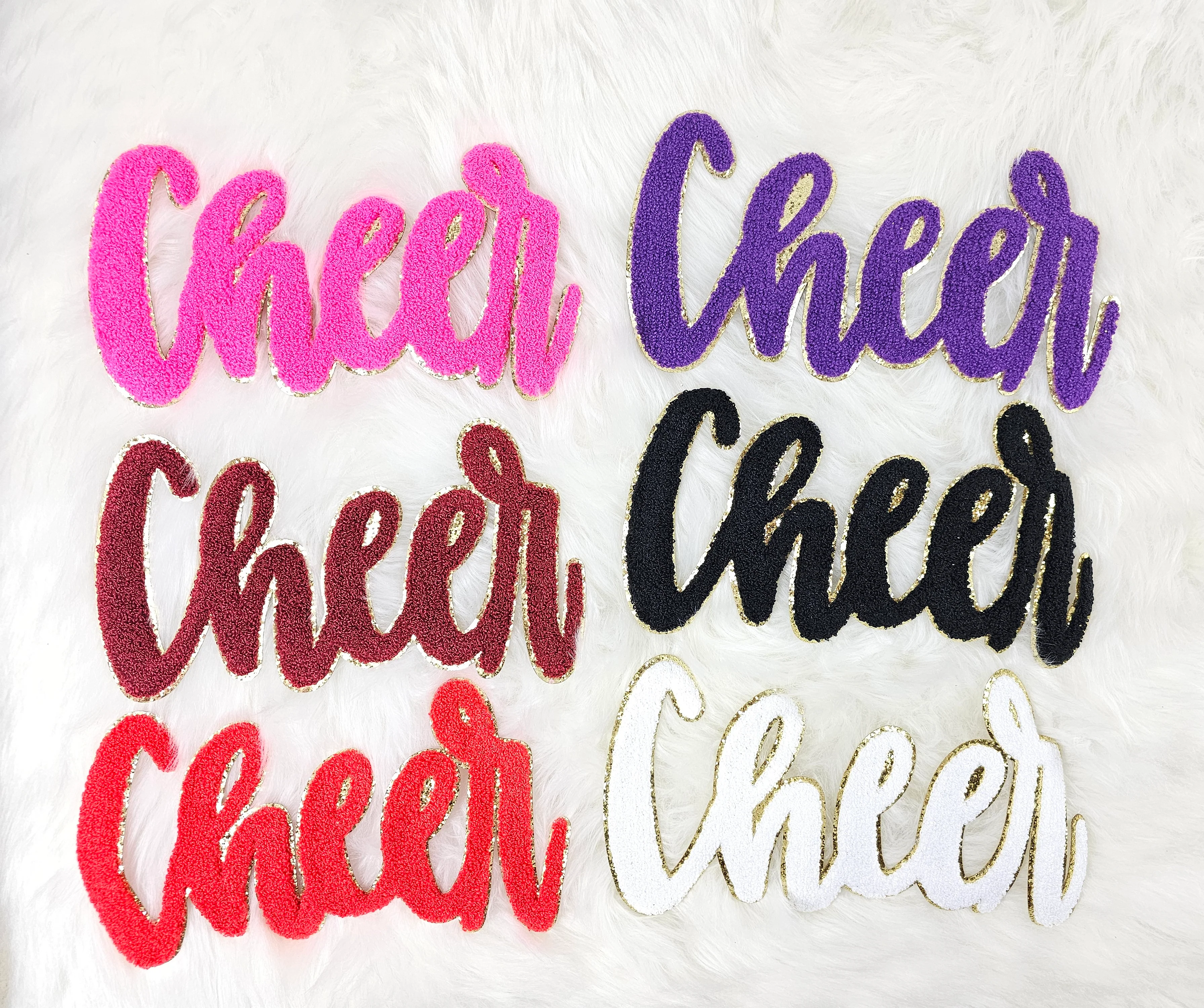 Cursive Cheer Chenille Large Iron-on Patch - Image 4