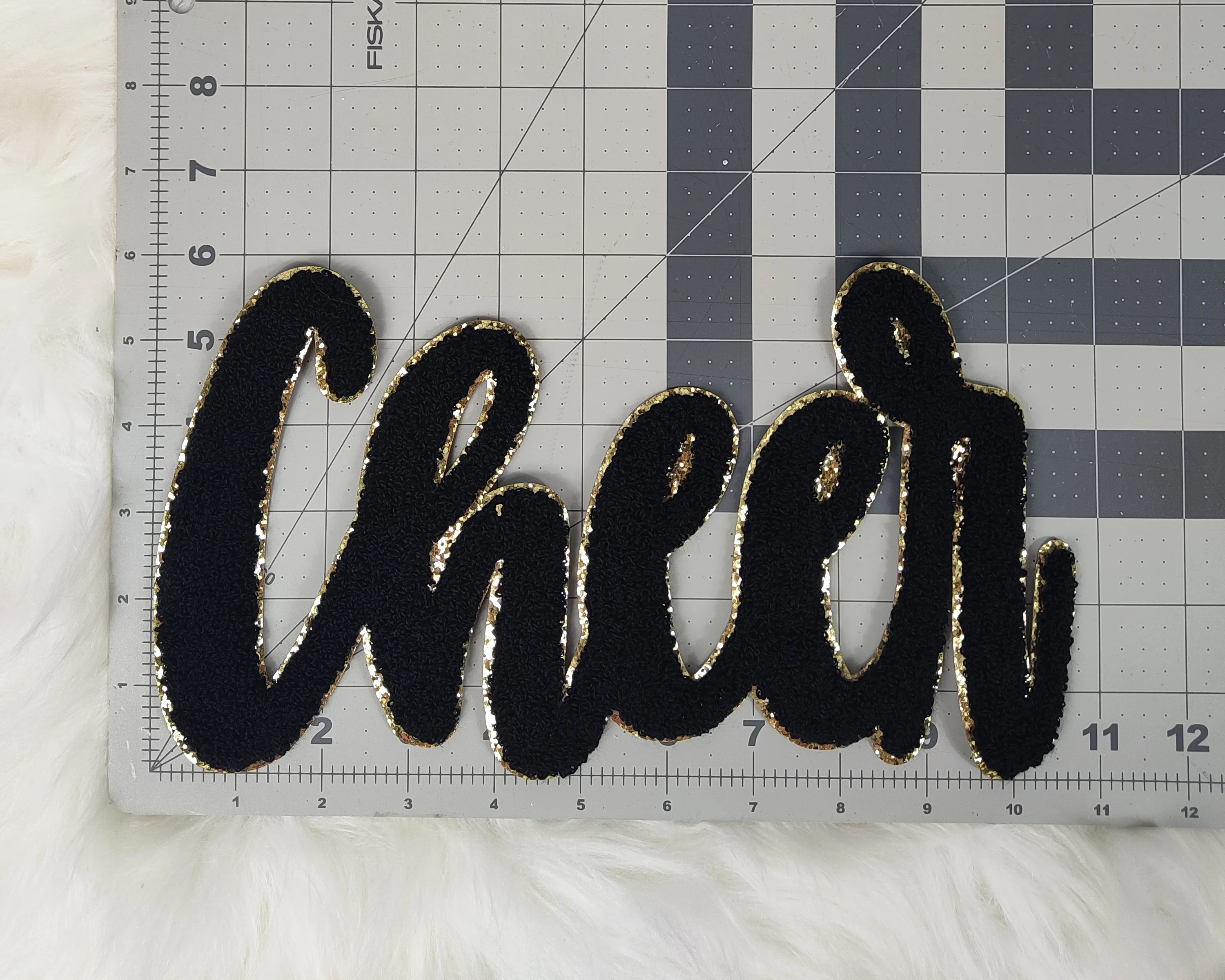 Cursive Cheer Chenille Large Iron-on Patch - Image 6