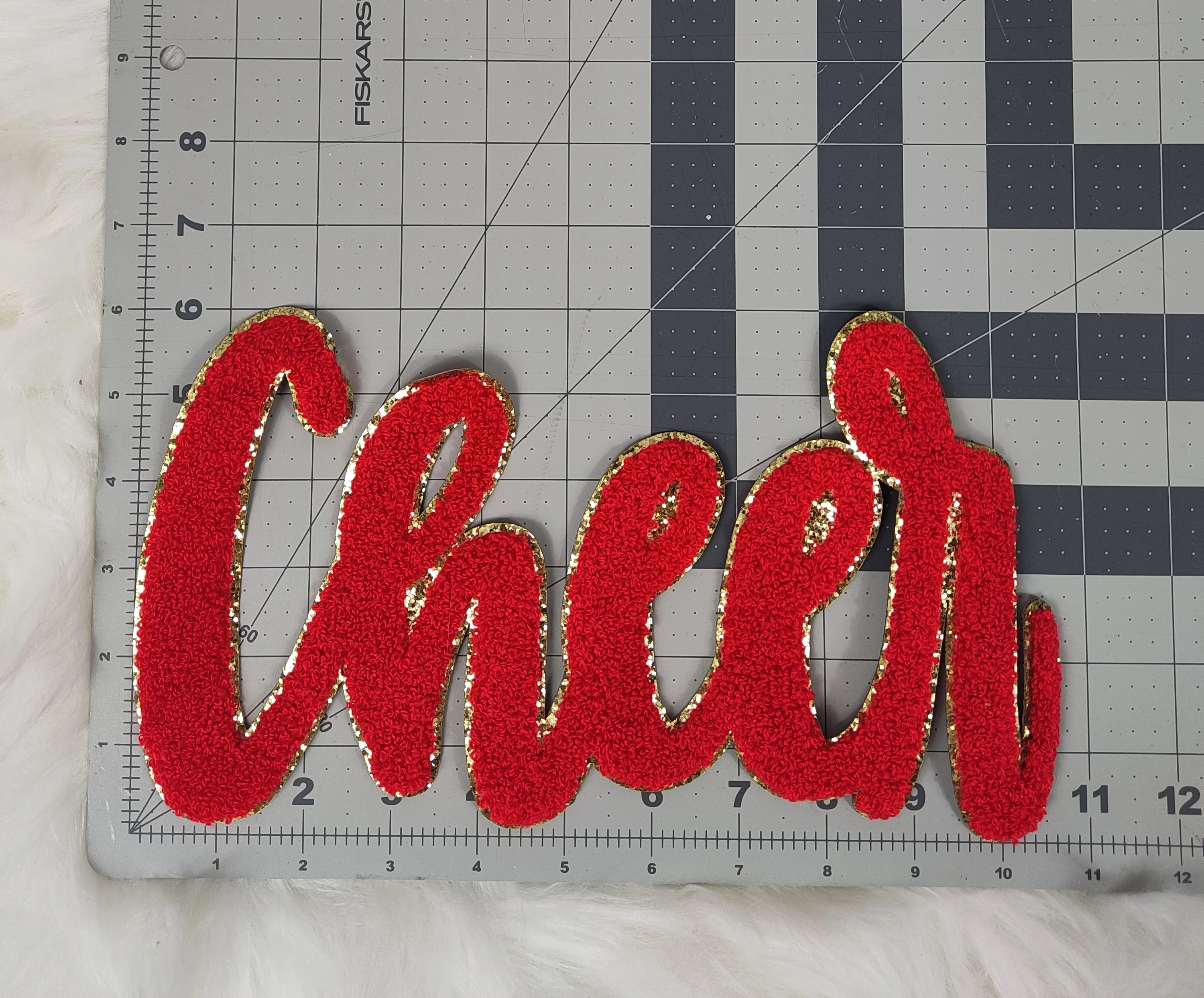 Cursive Cheer Chenille Large Iron-on Patch - Image 7
