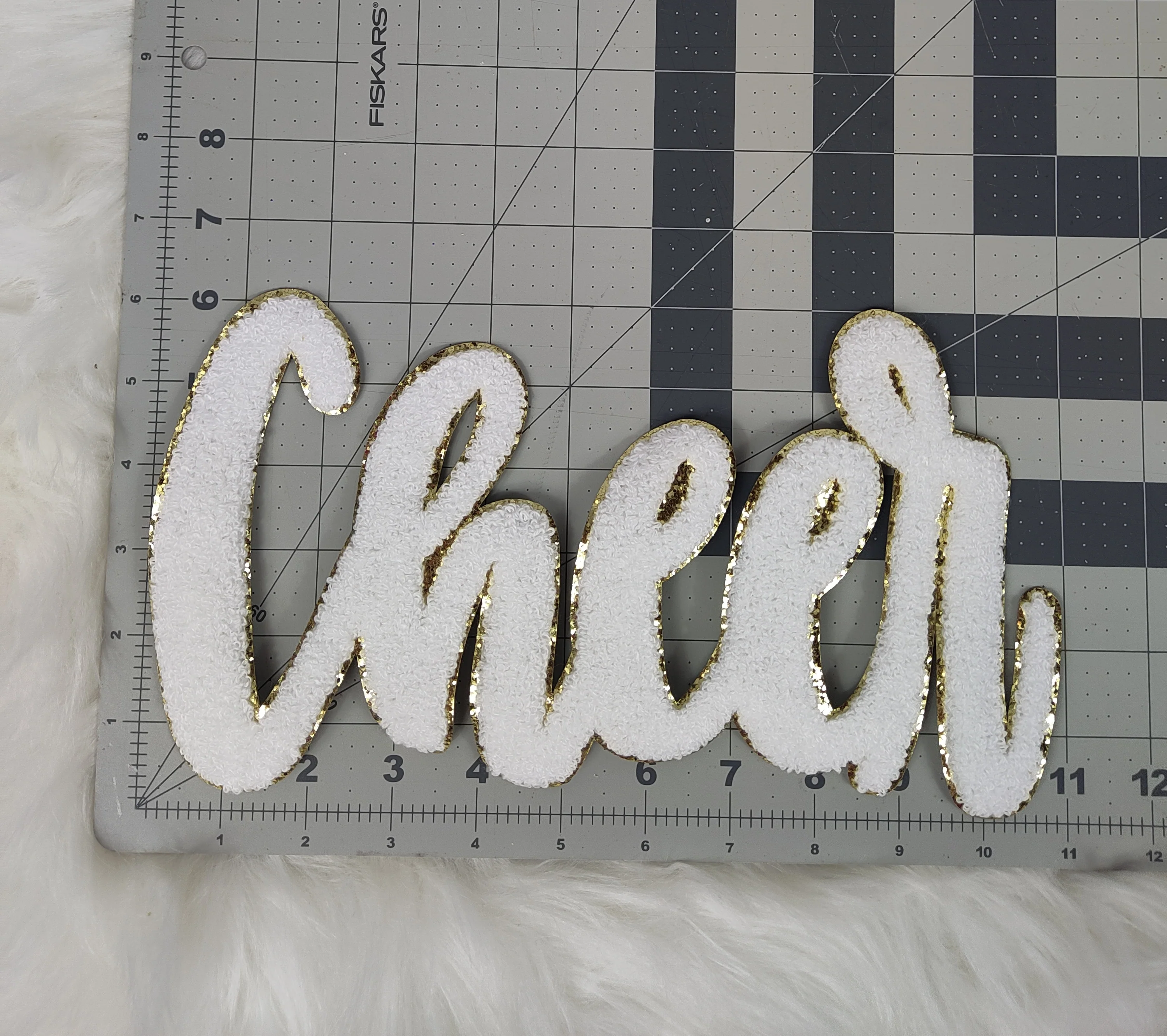 Cursive Cheer Chenille Large Iron-on Patch - Image 8