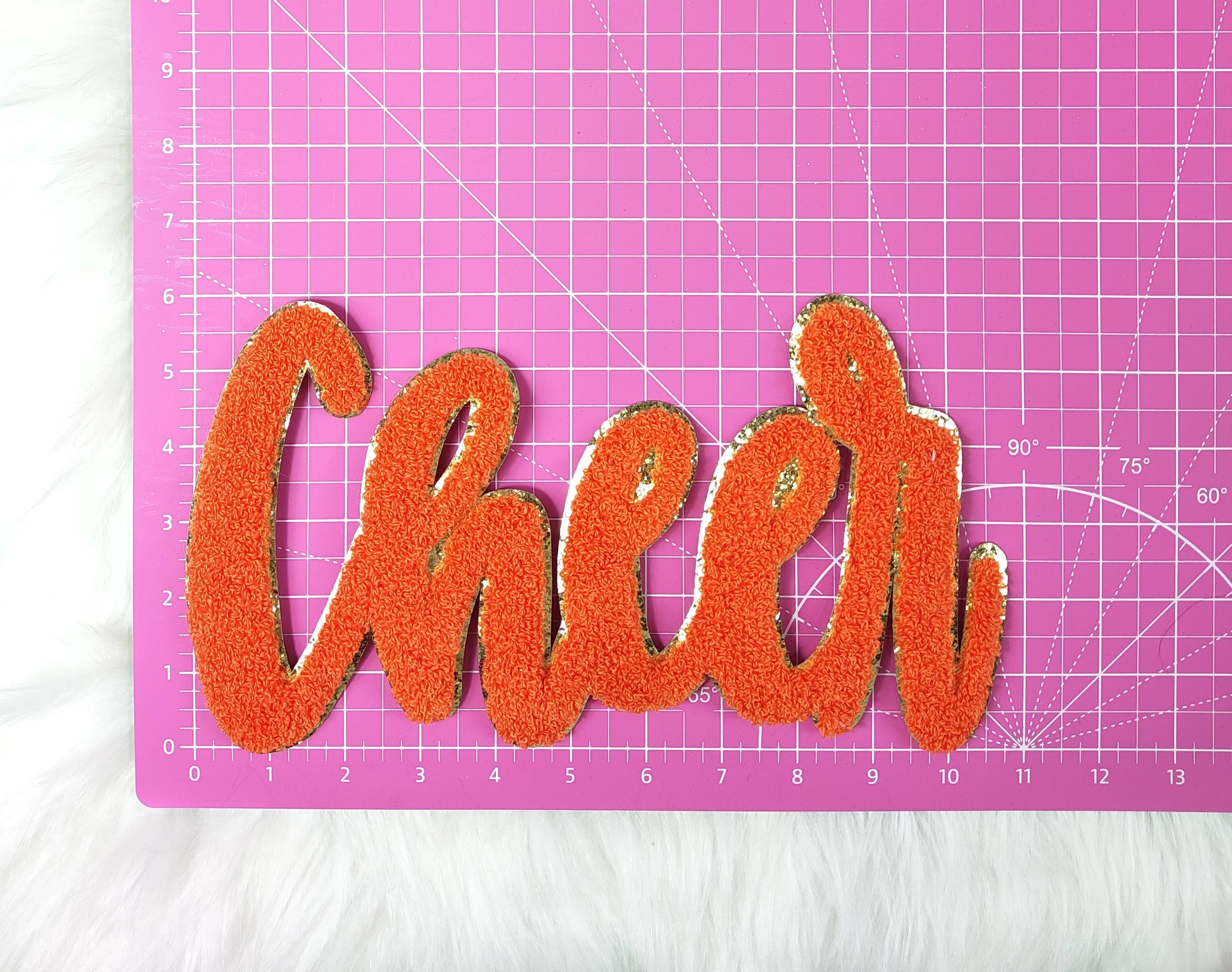 Cursive Cheer Chenille Large Iron-on Patch - Image 9