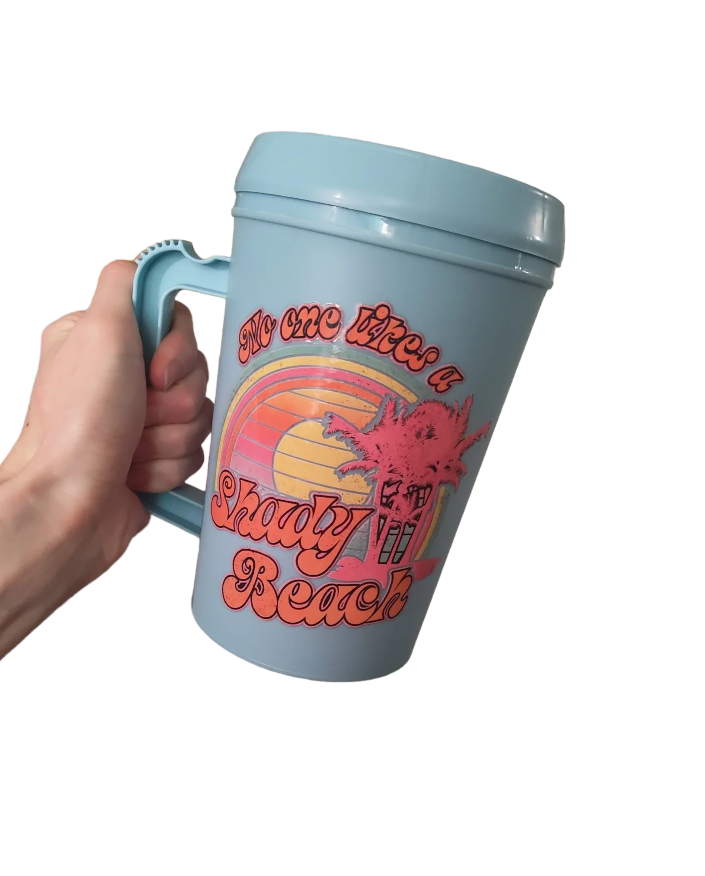 "Nobody Like's a Shady Beach" HIP SIPS Mega Mug 34oz - Image 3