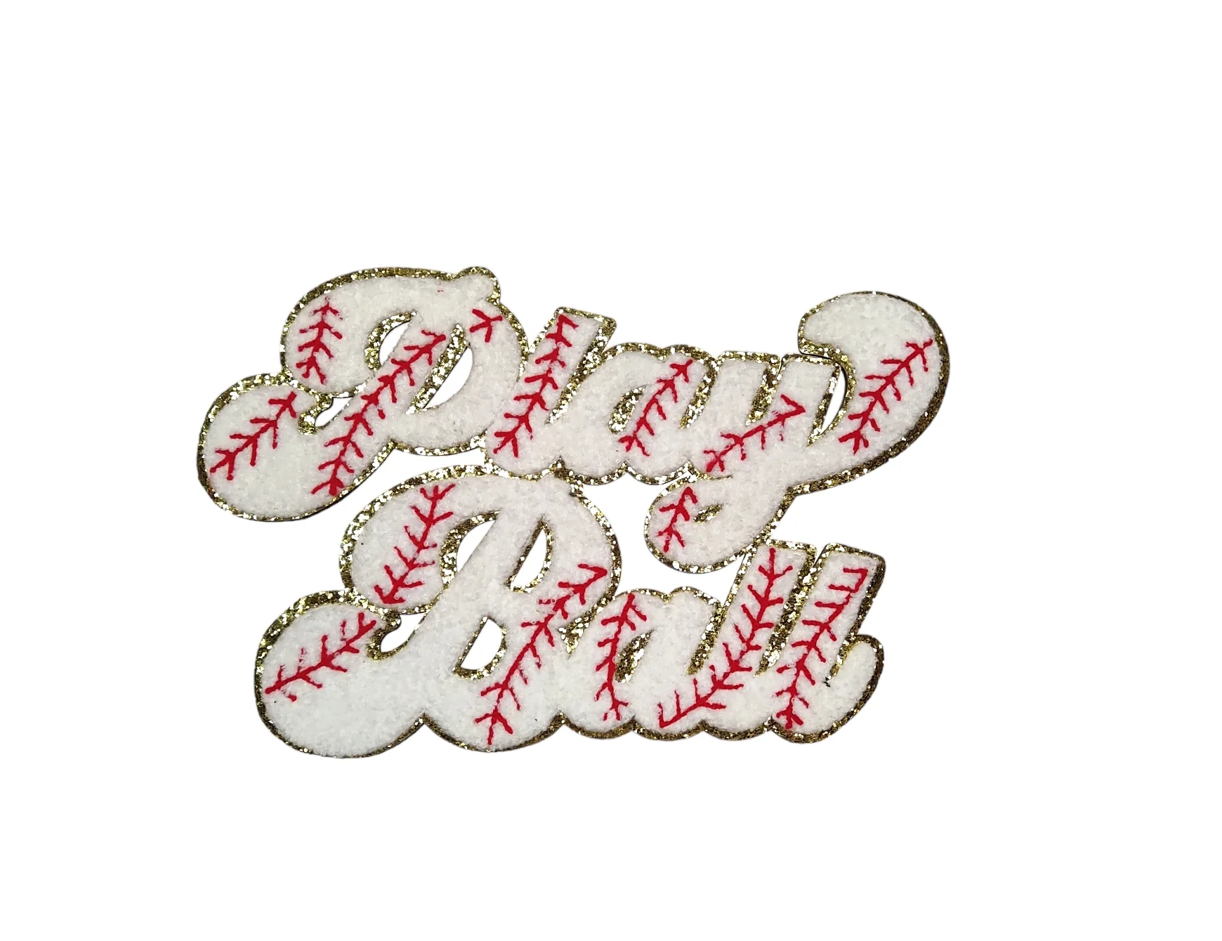 Matching Play Ball Baseball Chenille Iron-on Patch - Image 5